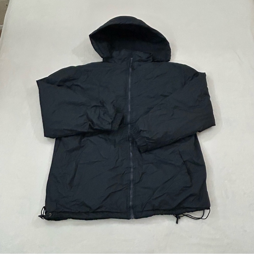 Vintage Sam’s Navy Blue Fleece Inner Removable Hood Windbreaker Jacket Men’s